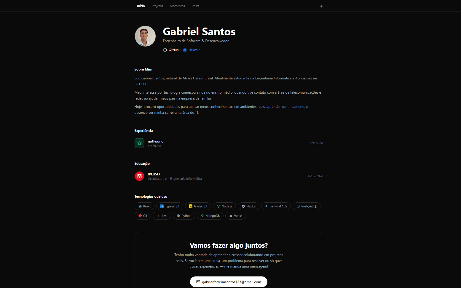 Portfólio Website